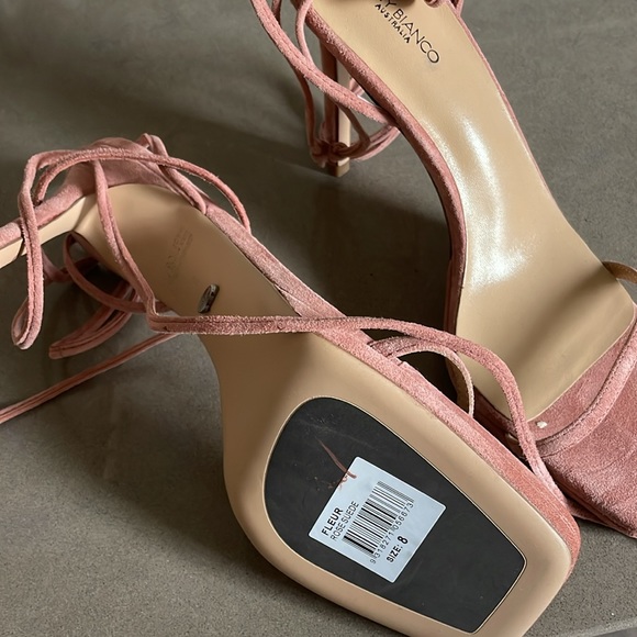 Tony Bianco suede tie strap heels - Picture 2 of 3